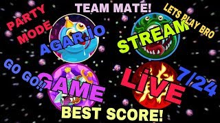 AGARİO LİVE STREAM PARTY MODE DNS=8.8.8.8 PARTY CODE=UT8ZQ9