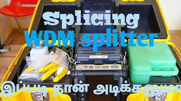 Wdm splitter Splicing work ||Fujikura80s|| 1310nm,1490nm &1550nm mixing||Transmitter&EDFA signal mix