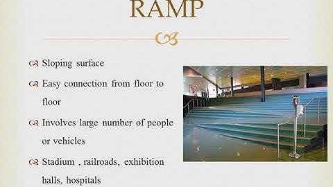CE 204 LECTURE ON ESCALATOR & RAMP(MODULE 5)