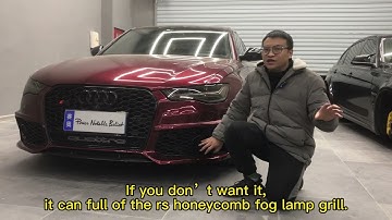 Audi S6 C7 installs C7.5 front bumper and grill.