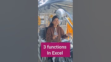 3 functions in Excel 📋💥📃 #excelvali #anjnicomputereducation #ExcelForBeginners #ExcelTrick