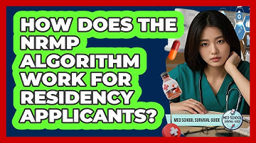 How Does The NRMP Algorithm Work For Residency Applicants? - Med School Survival Guide