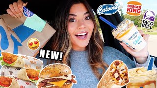 I Only Ate FAST FOOD ITEMS I've NEVER TRIED BEFORE for 24 Hours!