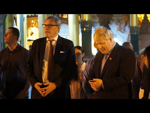 'Not appropriate': Boris Johnson recites Kipling poem in Myanmar temple