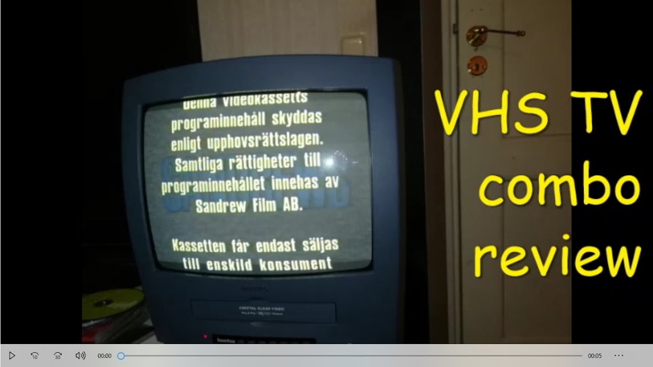 Philips PV227 VCR tv combo review - YouTube