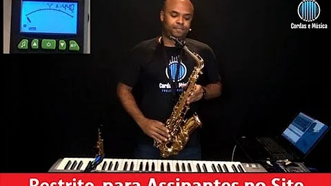 Qual é a nota de afinação do sax alto?