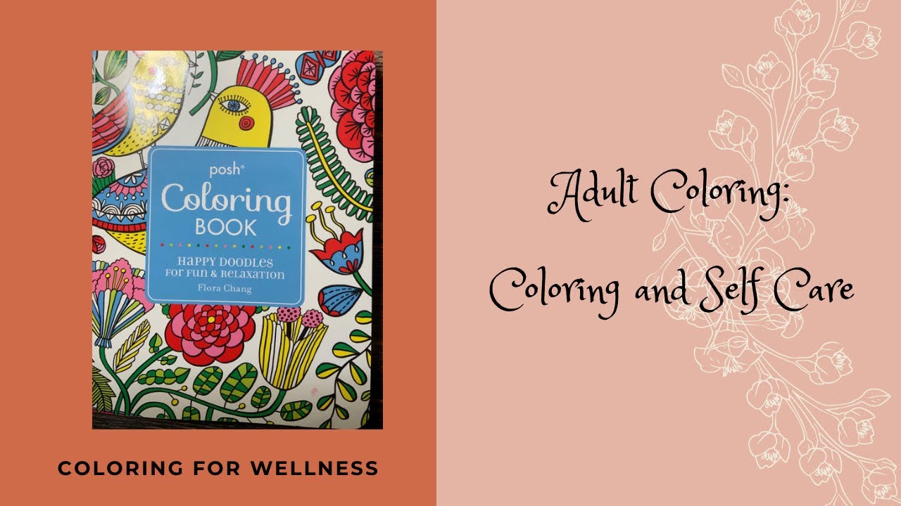 Coloring & Self Care Posh Coloring Book Happy Doodles Adult
