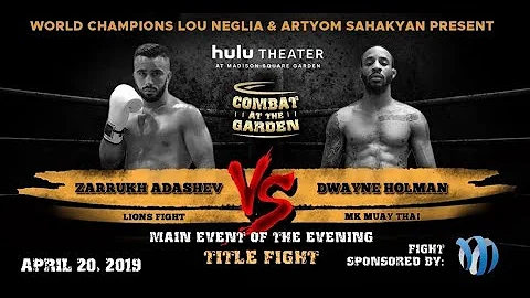 Dwayne Holman Pre. Fight. " Combat at the Garden"
