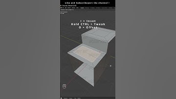 Inset Shortcuts #blender #tips #blender3d #tutorial #tips   #3dmodeling #blender_er0