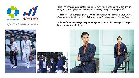 TỔNG CÔNG TY CỔ PHẦN DỆT MAY HÒA THỌ - TỰ HÀO THƯƠNG HIỆU QUỐC GIA