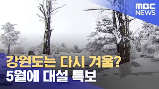 강원도는 다시 겨울? 5월에 대설특보 (2024.05.16/뉴스데스크/원주MBC)