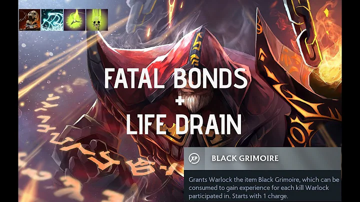 Dota 2 Ability Draft - Warlock - Fatal Bonds + LifeDrain