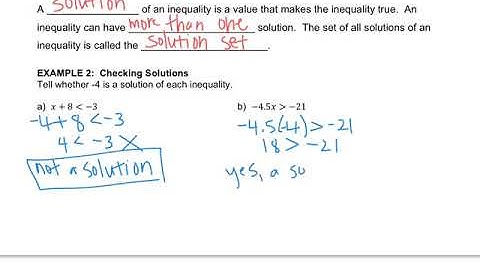 Algebra - 2.1 Writing and Graphing Inequalities