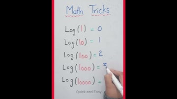 Logarithms #shorts #math #tricks -Quick and Easy