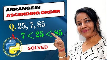 Python program to sort 3 numbers in ascending order | Ascending order sorting using Python