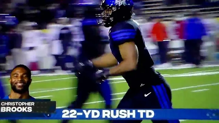 BYU RB Christopher Brooks 22 yard TD run vs. SMU i...
