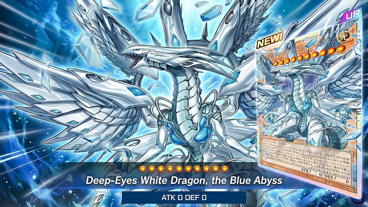 NEW Blue-Eyes Support is INSANE!  Deep-Eyes White Dragon, the Blue Abyss!