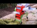 Electric and diesel animal feed hay grass chopper chaff cutter machine