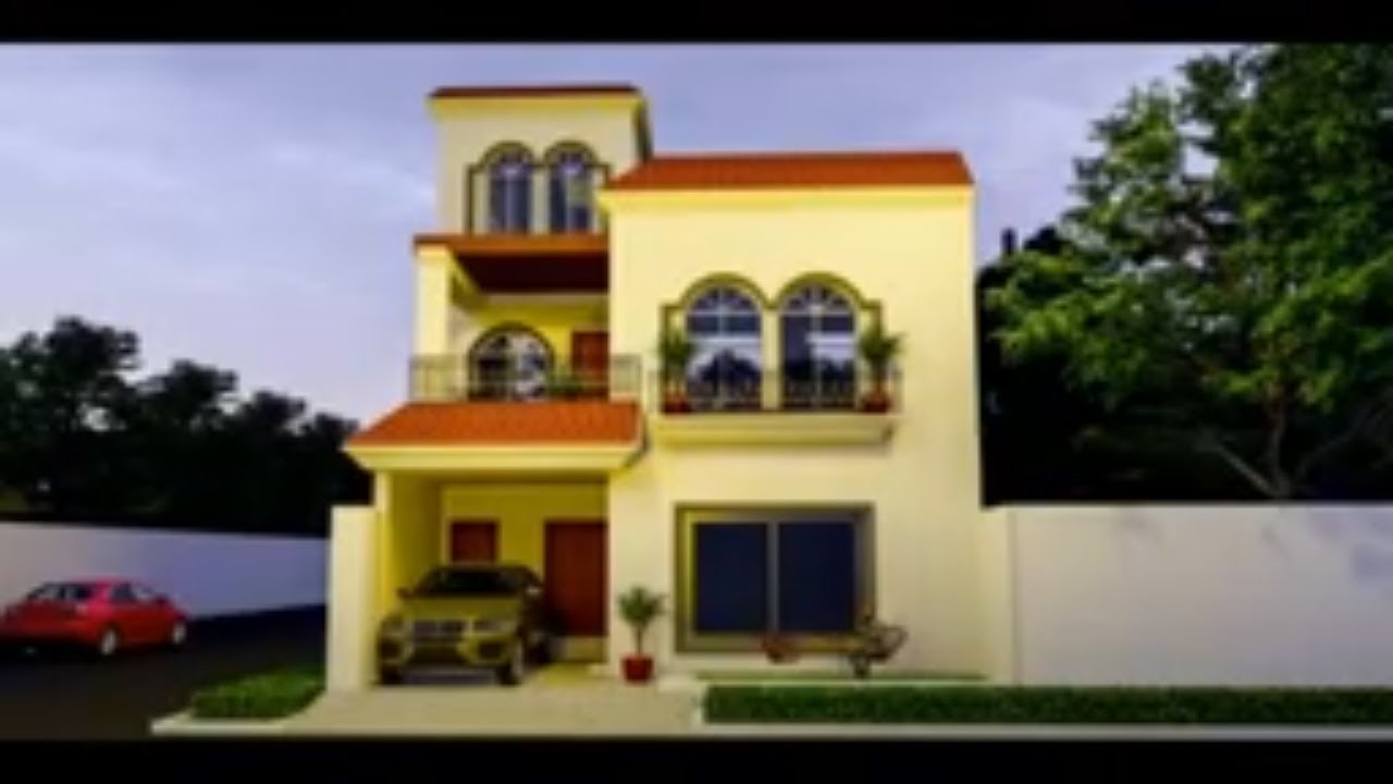 5 Marla 30 X 45 Corner Spanish House Design In Pakistan 05 Marla House 2d Design Double Story Youtube