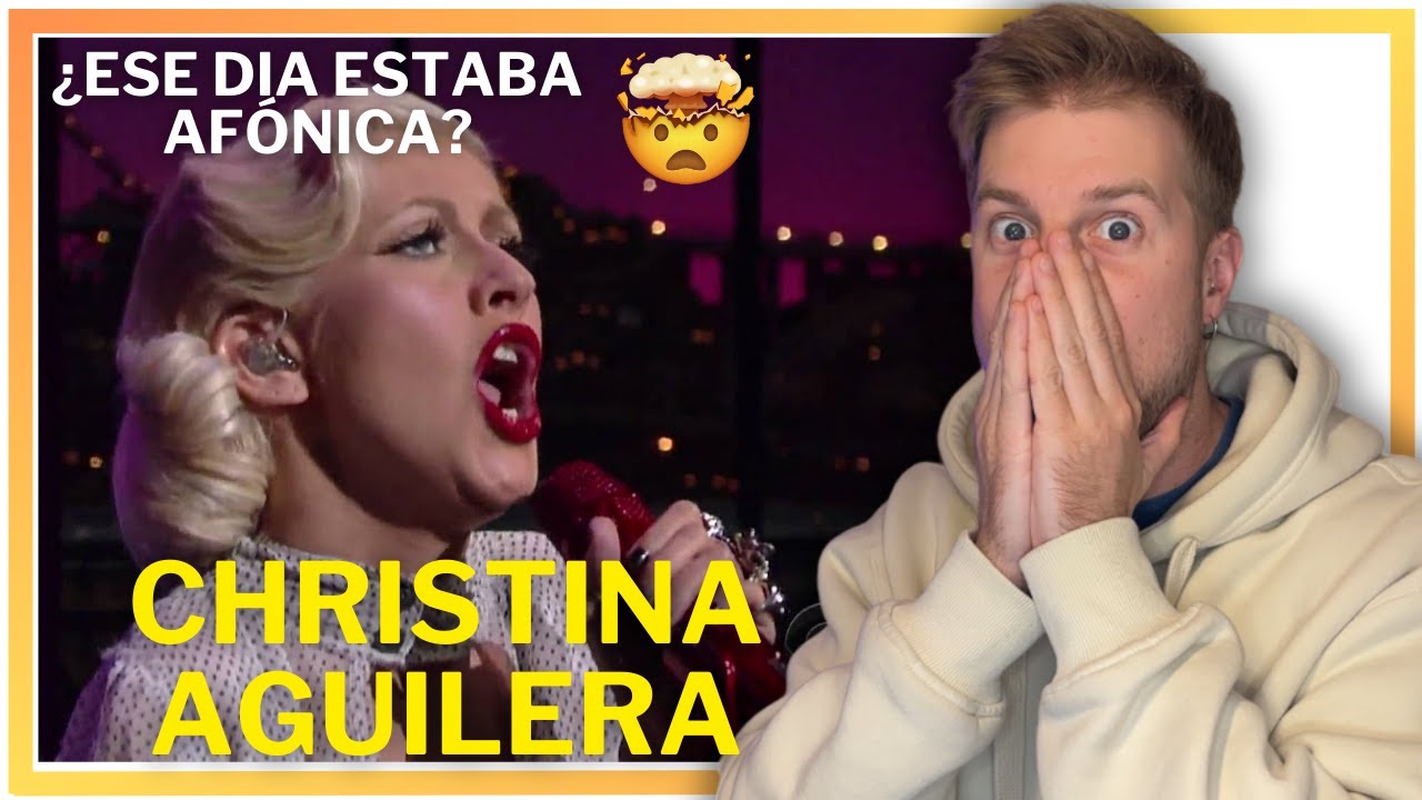 *Reacción* Christina Aguilera - You Lost Me (Live on David Letterman)