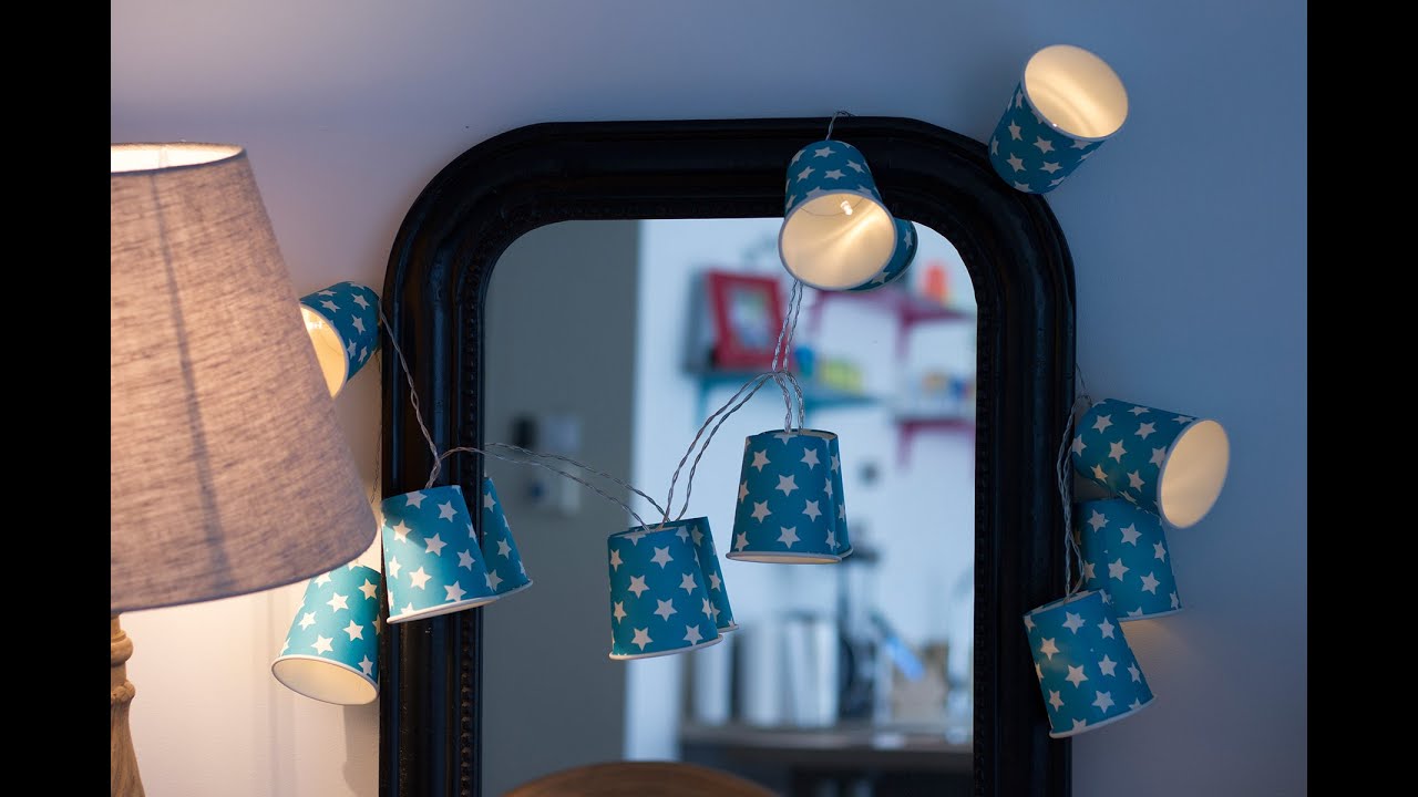 Diy guirlande lumineuse fait maison pour décorer une chambre ou ...
