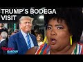 Trump visits a bodega as jury recruitment continues  nikes nsfw team usa outfit  the daily show