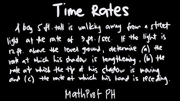 Time Rates Part 2 Differential Calculus Feliciano and Uy Exercise 3.7
