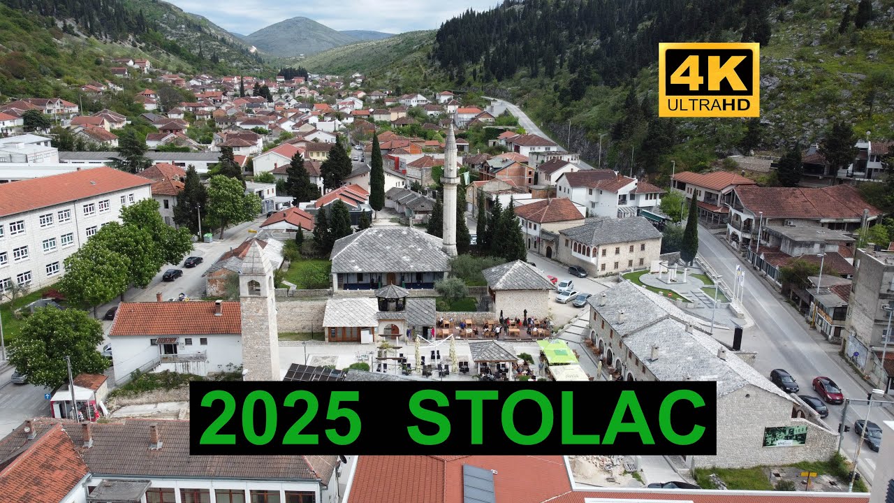 Pogledajte prelijepi grad Stolac i rijeku Bregavu. Najbolji snimak iz drona do sada. Februar 2025.