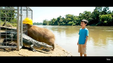 Capy cho cá sấu ăn và cái kết ở cuối video