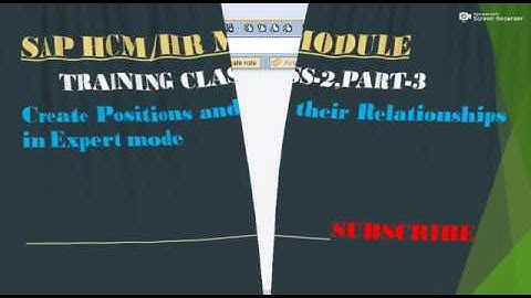 sap HCM learning class 2,part 3 - create Positions and their relationships