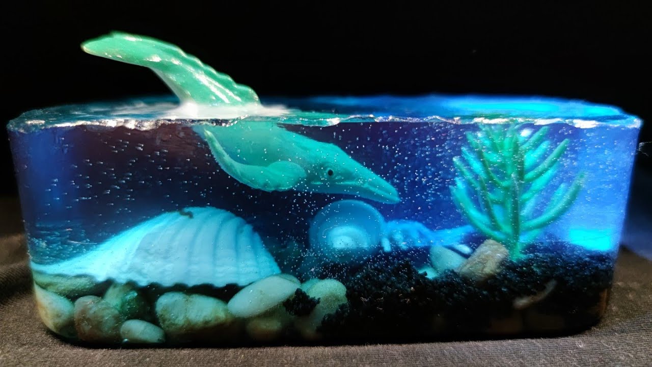 How To Make Whale In The Sea Diorama. Resin Art - YouTube