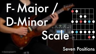 Video thumbnail of "F Major- / D Minor Scale - Seven Positions"