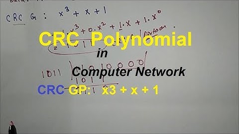 crc polynomial in computer networks | crc polynomial error detection | Computer Network Series