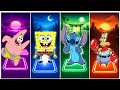 Patrick vs SpongeBob vs Stitch vs Mr. Krabs 🎵 Spongebob coffin dance | Who Reaches Level 100? 🚀