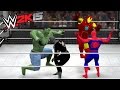 Wwe 2k15  hulk vs batman vs spider man vs venom vs thor vs iron man  elimination chamber match