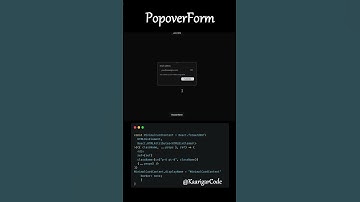 🌟 Modern Popover Form UI | Next.js + Tailwind CSS + Animation #trending #viralvideo #shorts