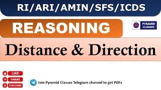 RI Amin ICDS exam 2024 | Distance & Direction | Reasoning Class | Pyramid Classes