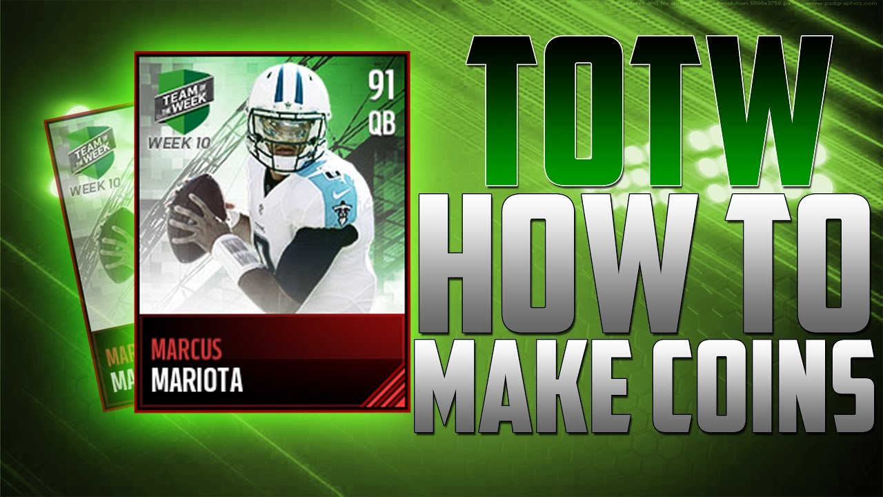 NEW TOTW RUNDOWN AND HOW TO MAKE COINS!Madden Mobile 17 YouTube
