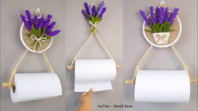 Porta papel toalla DE COCINA útil y decorativo reciclando cartón