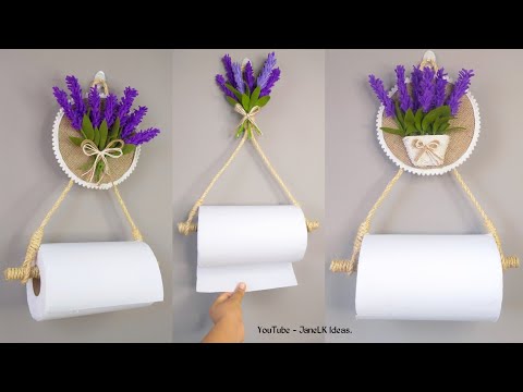 2 Opciones Lindas Y Diferentes de Soporte Para Papel Toalla ( Kit #1) / Porta  Papel de Cocina #diy 