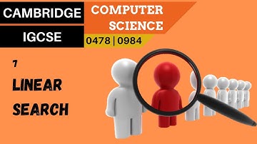 80. CAMBRIDGE IGCSE (0478-0984) 7 Linear search
