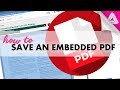 How to Save a PDF that