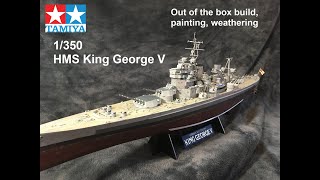 HMS King George V 1/350 Tamiya: Assembly, Painting, Weathering