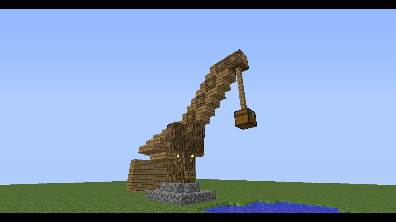 Minecraft Tutorial Mittelalter Hafenkran Bauen Deutsch Hd By Ingenieurs Reviews