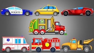 Street Vehicles Learning Vehicles Car Cartoon Video For Kids