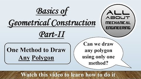 How to Draw any Polygon #geometricalconstruction #polygon #engineeringdrawing