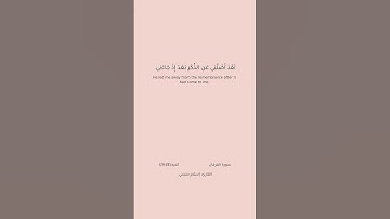 سورة الفرقان الايه 29:28،القارئ:اسلام صبحي