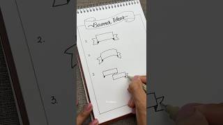 Ide Banner Sederhana untuk Jurnal #menggambar #tutorialmenggambar #seni #viralshorts #viralart #bujo #artdaily
