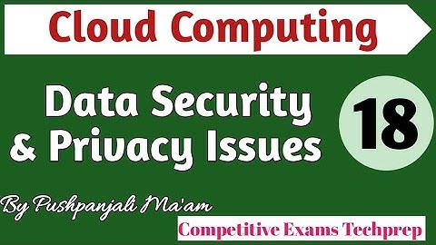 Lec - 5.3 Data Security & Privacy Issues in Cloud Computing in Hindi