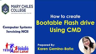 How to create Bootable Flash drive Using CMD